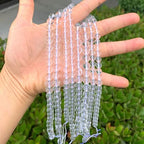 60pcs Adabele Natural Grade A Clear Crystal White Quartz Healing Gemstone 6mm Round Loose Beads Gem Stone Spacer for DIY Craft Jewelry Making GE1-6 - color: Grade A Clear White Quartz, size: 6mm (60pcs/1 Strand)