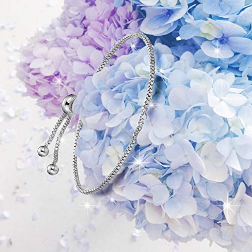 DanLingJewelry 10pcs Adjustable Slider Bracelet Slider Extender Chains Friendship Bracelets with Balls Charms Ends for Jewelry Making DIY 8 Inches(226mm) P - color: StyleⅣ-10 pcs-Platinum