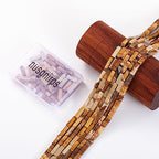 Natural Blown Picture Stone Rectangle Tube Beads 4x13mm 38cm/str Loose Semi Gemstone Stone Beads for Making Bracelets Necklace Earrings - color: Blown Picture, size: 4x13mm Rectangle