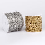 66 Feet Stainless Steel Rolo Cable Chain Bulk, 3.0mm 304 Stainless Steel Diamond-Cut Oval Rolo Cable Link Chains Roll Spool for Jewelry Making - color: Stainless Steel, size: 3.0mm width