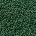 Miyuki Delica 11/0 Frosted Glazed Rainbow Green Emerald Matte AB 5.2gms Vial of Japanese Glass Beads