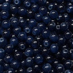 200PCS Glass Beads 8mm Glass Beads for Bracelets Necklaces Jewelry Making DIY Crafts (Navy) - color: 2Navy