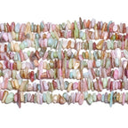 Chip Shell, 260pcs 5-8mm Irregular Shell Beads with Holes, Pastel Shell & Opal Like Chip Beads for Jewelry Making - color: Pastel