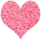 3000Pcs Flat Round Polymer Beads Vinyl Heishi Beads for Jewelry Making Women Necklace Bracelet Earrings (12-Pink) - color: 12-Pink