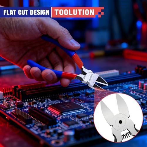 10 Pack 5" Small Wire Cutters - Side Cutter for Crafting Diagonal Cutting Pliers - Spring Loaded Wire Snips Dikes Clippers - Flush Cutters for Jewelry Making Artificial Flowers - size: 10 Pack