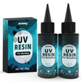 100g UV Resin for Bonding, Akisey UV Glue for Repairing Glass, Plastic, Resin Decoration, Fast Curing in Seconds Under UV Light (Not Included) - size: 101g
