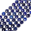 8×5mm Lapis Lazuli Natural Stone Beads for Jewelry Making About 35-40pcs 1 Strand 15" Drilled Flat Faceted Cabochon Gemstone Beads for Bracelets Necklace DIY Crafts - color: Lapis Lazuli