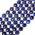 8×5mm Lapis Lazuli Natural Stone Beads for Jewelry Making About 35-40pcs 1 Strand 15" Drilled Flat Faceted Cabochon Gemstone Beads for Bracelets Necklace DIY Crafts - color: Lapis Lazuli