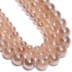 Stone Beads, 45pcs Brown Agate, 8mm Round Loose Beads for Jewelry Making, Bracelets, with Bag, String & Card - color: Brown Agate, size: 8mm