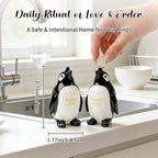 Penguin Gifts for Him Her Boyfriend Girlfriend, Set of 2 Ceramic Penguin Figurines Forever Love Anniversary Birthday Gifts for Women Men, Romantic Valentines Gift for Wife Husband Couples Cute Decor - style: Penguin(2 Set）
