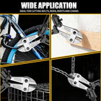 GRENPRO 18" Bolt Cutter, CRV Chrome Vanadium Steel Blade, Yellow & Black Non-Slip Handle for Cutting Chain, Wire, Screw, Rivet - style: 18" Bolt Cutter