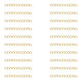 60 Pcs Necklace Extension Chain Metal Silver Gold Twist Removable Tail Extender Chains for Jewelry Making Bracelet Anklet Keychain DIY Kit (Gold, 5 cm) - color: Gold, size: 5 cm