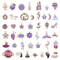 30pcs Mixed Enamel Charms Pendants for Jewelry Making Bulk lot Necklace Earrings Bracelet Craft Findings - color: Purple