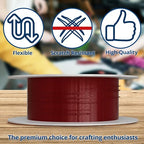 Soft Flex Econoflex Hobby Beading Wire - Flexible Stainless Steel Wire for Crafting - 7 Strand 0.19 30 Ft - style: Cinnamon Red