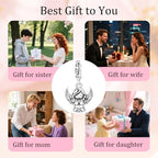 925 sterling silver Bead Charm for Pandora bracelets and Necklaces - Cute Heart Animal Ocean Pendant Bead Charms with Cubic Zirconia Mother's Day Jewelry Making DIY Gifts for Women Wife/Girlfriend - color: Charming Angel Girl Pendant