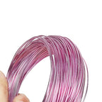 18 Gauge Aluminum Craft Wire, 165 Feet 1mm Bendable Metal Wire for Jewelry, Sculpting, Modeling, Wreaths, Floral Making, Beading, Wire Wrapping (Light Pink) - color: Light Pink