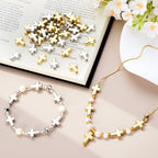 60 Pcs Cross Charms for Jewelry Making, Religious Cross Beads for Bracelets, Crosses for Jewelry Making, Bracelets, Necklaces, DIY Crafts (Gold, Silver) - color: 60pcs, 16x12mm, Gold,Silver