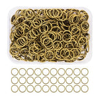 Small Metal Jump Rings for Jewelry Making by Mandala Crafts - color: Antique Brass, size: 10mm