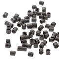 The Beadsmith Tube Crimp Beads, 2 x 2mm, 100 Pieces, Black Oxide Color, Uniform Cylindrical Shape, No Sharp Edges, Designed to Secure The Ends of Jewelry Stringing Wires and Cables