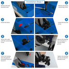 Hot Wire Foam Cutter, Foam Cutting Worktable with Elevated Extension Rail, Hot Wire Cutting Tool for EVA, Sponge, KT board, Insulation panels, Polystyrene Foam Various Thermoplastic Materials Blue - color: Blue