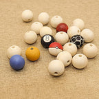 THYSSEN 500pcs 20mm Wood Beads Crafts Natural Round Unfinished Loose Beads are Used to Make DIY Wooden Beads Garlands, Home Decoration