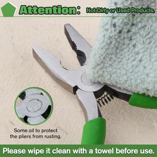 SPEEDWOX Mini Lineman's Pliers with Wire Cutter 4-1/2 Inches Multi Use Combination Plier Thin Small Side Cutters Serrated Jaw Micro Linesman Plier Precision Fine Jewelry Making Beading Hobby Craft - style: Lineman's Clamp