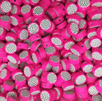 100pcs Dragon Fruit Polymer Clay Spacer Beads for Women Jewelry Making DIY Bracelet Necklace Hair Clip(Dragon Fruit) - color: Dragon Fruit