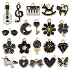 YouLuo 100Pcs Bracelet Charms for Jewelry Making Wholesale Bulk Jewelry Making Bracelets Charm KC Gold Alloy Charm Pendants and Gold Plated Enamel Charms Pendants for Bracelet Necklace - color: Gold-Multicolor