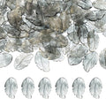 PATIKIL Glass Leaf Beads, 100Pcs Cute Crystal Leaf Charms, Translucent Czech Spacer Beads for DIY Jewelry Making Bracelets Necklace Wind Chimes Suncatchers, Black - color: Black