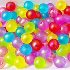 Mixed Lots Shiny Silicone Bead DIY Beading Hairband Bracelets Necklace Craft Embelishment (Mixed Colors-Silicone#1) - color: Mixed Colors-Silicone#1