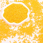 8/0 Glass Seed Beads Bulk, Orange-Yellow 3mm Tiny Round Craft Seed Bead, Small Mini Pony Beads for Jewelry Making Bracelet Necklace Wrist Beading Weaving Supplies, 2500pcs - color: Orange-Yellow