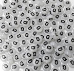 200PCS Letter Beads Glow in The Dark 4x7mm Acrylic Alphabet Letter Q Beads for Jewelry Making Bracelet - color: Q-200PCS