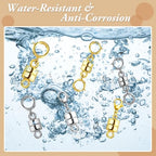 Lightweight Magnetic Necklace Clasps – 12 Pack Strong-Magnetic Lobster Clasp Extenders, Gold & Silver Jewelry Closures for Quick On/Off and Comfortable Everyday Wear - color: Gold, Silver