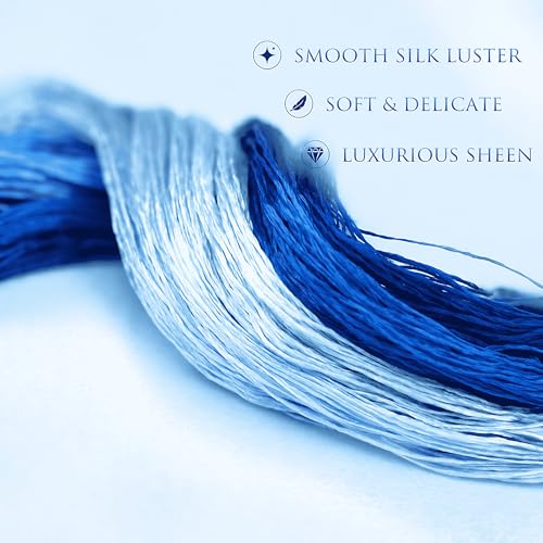 Mulberry Silk Floss Embroidery Thread Floss-Cross Stitch Threads China Silk Woven Jewelry Threads DIY Sewing Kits (102) - color: 102