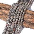 Black Volcanic Lava 6mm 60 Pcs Stone Beads for Jewelry Making Large Beads Bracelet Keychain Loose Round Smooth Gemstone Beads Necklace Earrings DIY Arts and Crafts Natural Stone Beads ﻿ - color: Black Volcanic Lava, size: 6mm