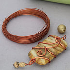 The Beadsmith Half-Round Craft Wire – Soft Temper Jewelry Wire, Antique Copper Color, 21 Gauge, 7 Yards - color: Antique Copper, size: 21 Gauge