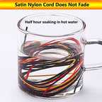2 mm 330 Feet Satin Nylon Cord String for Jewelry Making Bracelet Necklaces Beading Thread Rattail Macrame Kumihimo Chinese Knot Craft - size: Brown