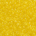 Perlin Glass Seed Beads 2mm 11/0 Round Mini Small Pony Beads 6500pcs for Making Earrings Bracelets Pendants Waist Jewelry DIY Handmade Transparent Color Kit (Yellow) - color: Yellow