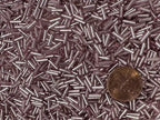 Czech Bugle Beads 40 gr / 1.4 oz Glass Tube Size #3 7mm (Pink Silver Lined) - color: Pink Silver Lined