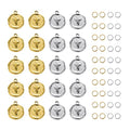 UMAOKANG Gold Plated Stainless Steel Cross Charm for Men and Women Necklace Bracelet DIY Jewelry Charms Pendants Bulk - color: Cross Gold Silver