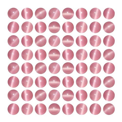 MJDCB 30pcs Pink Cat Eye Stone Beads 12mm Round Crystal Loose Bead for Jewelry Making DIY Bracelets Necklace - color: Pink, size: 12mm(30pcs)