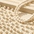 8mm White Turquoise Beads 190pcs Natural Stone Bead Gemstone Round Loose Beads for DIY Crafts Bracelet Necklace Earrings Jewelry Making(White) - color: white