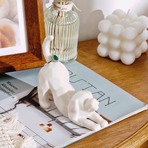 PUDDING CABIN Dog Mom Gifts for Women, Dog Ring Holder, Wedding Ring Stand, Dogs Gifts for Women Men Birthday Christmas Valentines, Loss of Dogs Sympathy Gift - style: Dog
