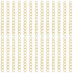 100 PCS Chains Extender for Jewelry Making Gold Necklace Extender Bracelet Chain Extension Tails for Necklaces, Bracelets, Anklets, Key Chains Removable - color: Gold