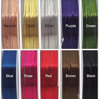 INSPIRELLE 10 Packs Copper Wire 22 Gauge Mixed Colors Craft Jewelry Beading Wire for Beginner Practice 0.6mm - size: 22 Gauge (0.6mm)