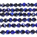 MJDCB Best Sellers Natural Stone Beads Faceted Polygon Blue Tiger Eye Crystal Energy Stone Healing Power for Jewelry Making(8mm) - color: Blue Tiger Eye