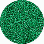 2mm Glass Seed Beads Bulk, Green 12/0 Tiny Round Seed Bead, Small Mini Pony Craft Beads for Bracelet Necklace Wrist Jewelry Making Beading Weaving DIY Crafts Supplies - color: Green