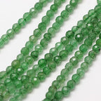 LiQunSweet 120 Pcs 3mm Natural Green Aventurinee Beads Strands Faceted Round Small Loose Crystal Gemstone Bead Spacer for DIY Jewelry Craft Making - color: Natural Green Aventurinee Beads_3mm