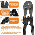 TooTaci Wire Rope Crimping Tool Kit, Include 14 inch Swaging Tool and Wire Rope Cutter, Cable Crimper for 1/16" to 1/8" Crimping Loop Sleeves