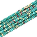 150pcs 4x2mm Green Jasper Disk Rondelle Spacer Stone Semi Precious Gemstone Loose Beads for Jewelry Making 15 Inch - color: Green Jasper